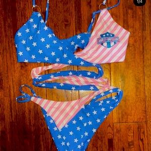 Harley glitter bikini